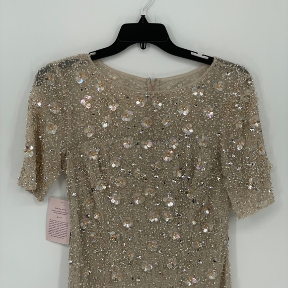 ADRIALLA PAPELL Petaluma Sequin Flower Dress - Picture 3 of 8